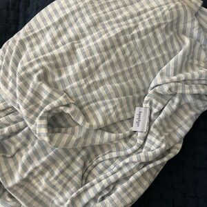 Blue striped white SollyBaby wrap